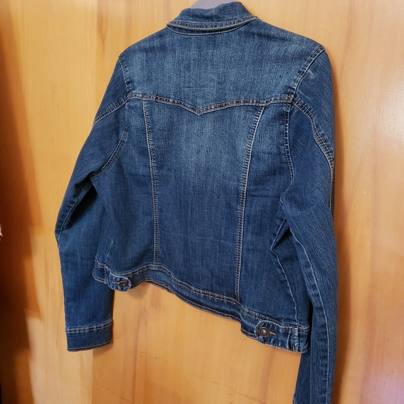 Plus Size Maurices Cropped Jean Jacket - Picture 3 of 6